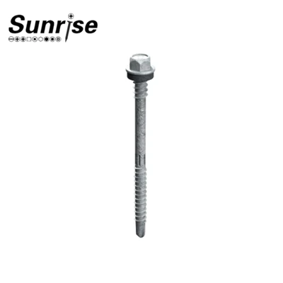 Knurled Double Sthread Hex Washer Headセルフドリルネジ
